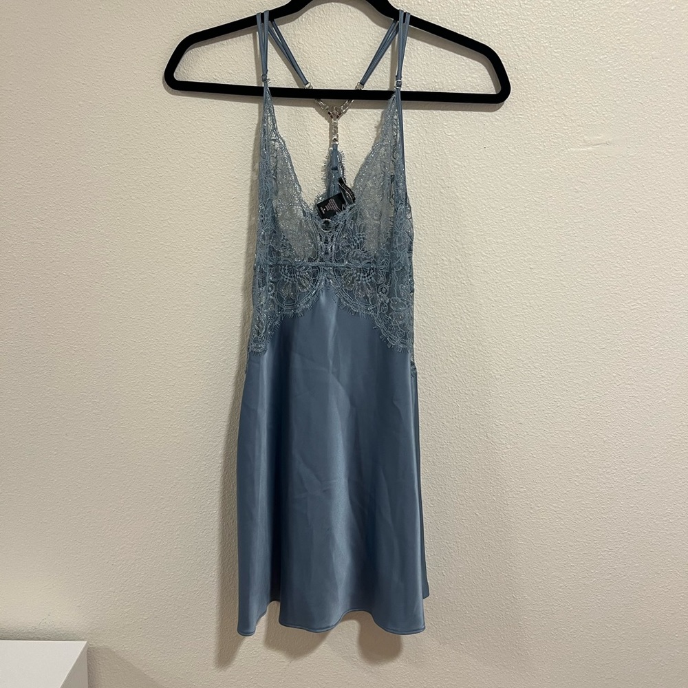 Victoria’s Secret slip with see-through lace and jeweled back
